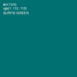 #017070 - Surfie Green Color Image